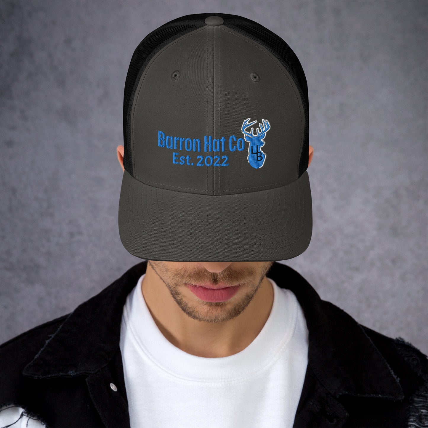 4B Turquoise Deer Trucker Hat