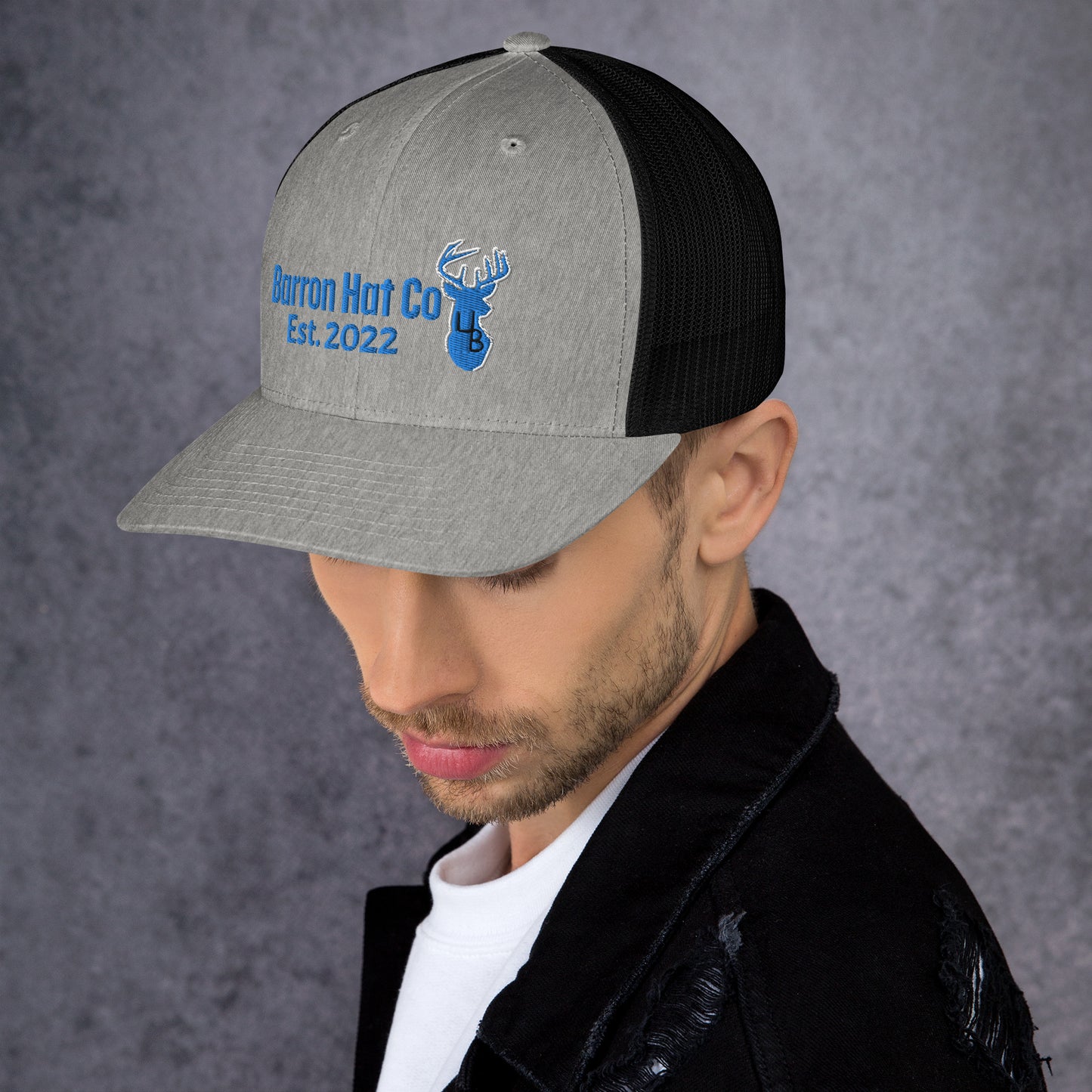 4B Turquoise Deer Trucker Hat