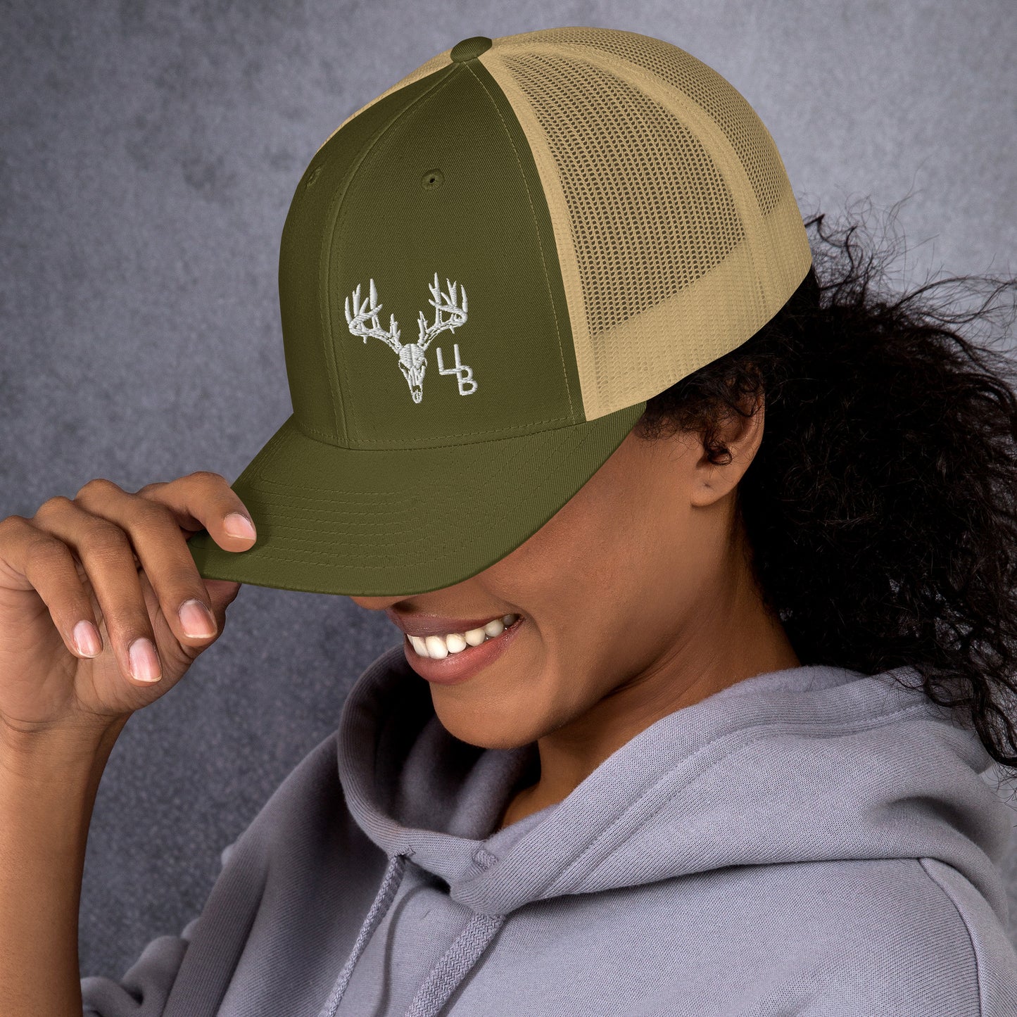 4B Deer Moss Trucker Hat
