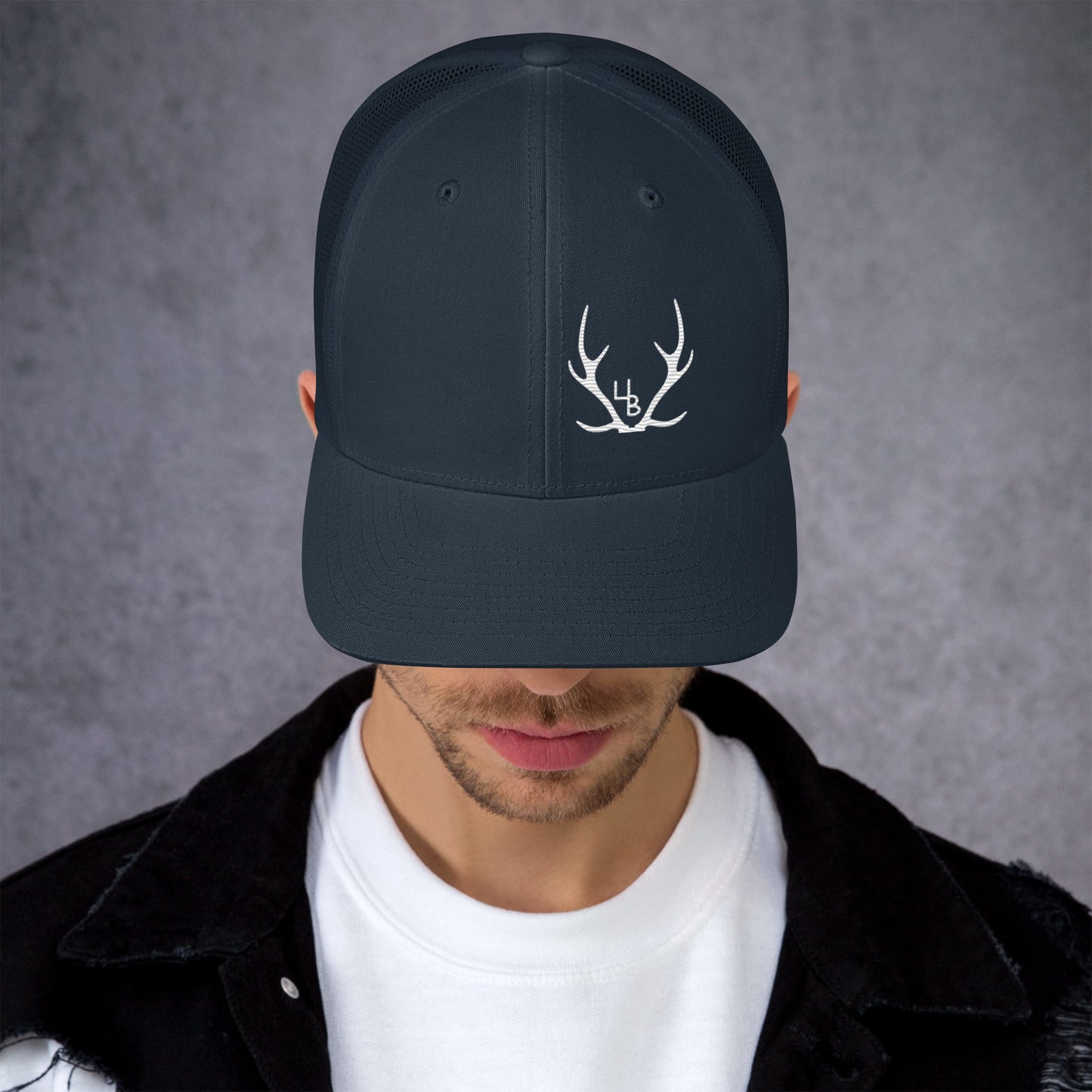 White Axis Logo Trucker Hat