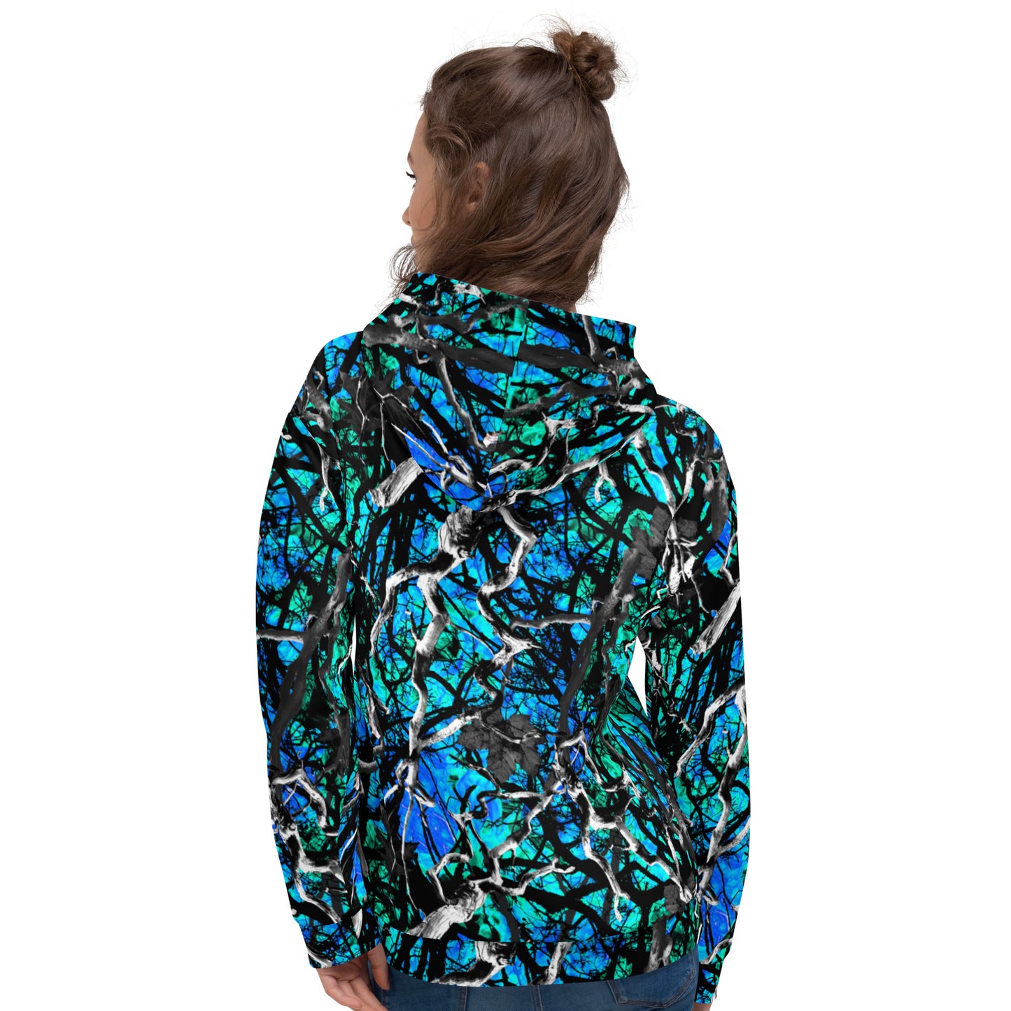 4B Turquoise Wildfire Hoodie