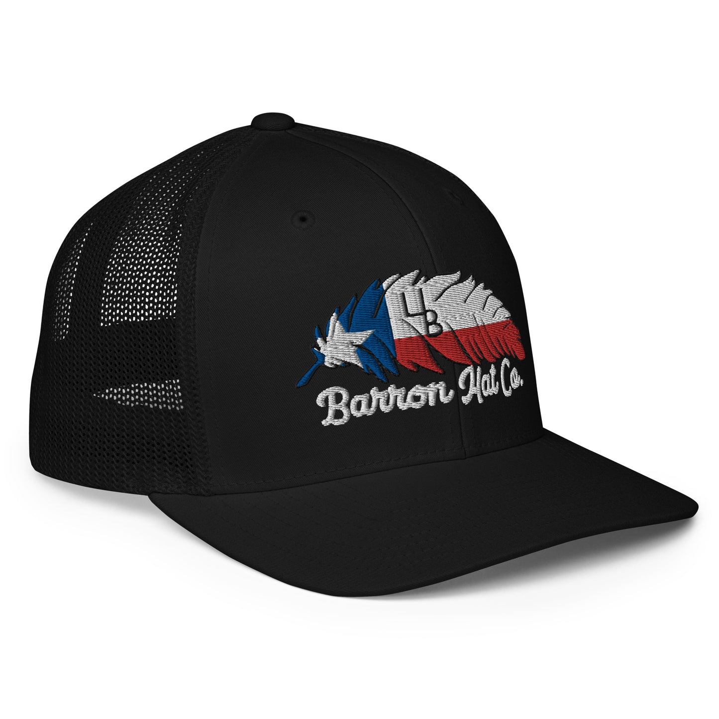 4B Texas Feather Flexfit Mesh Trucker Hat