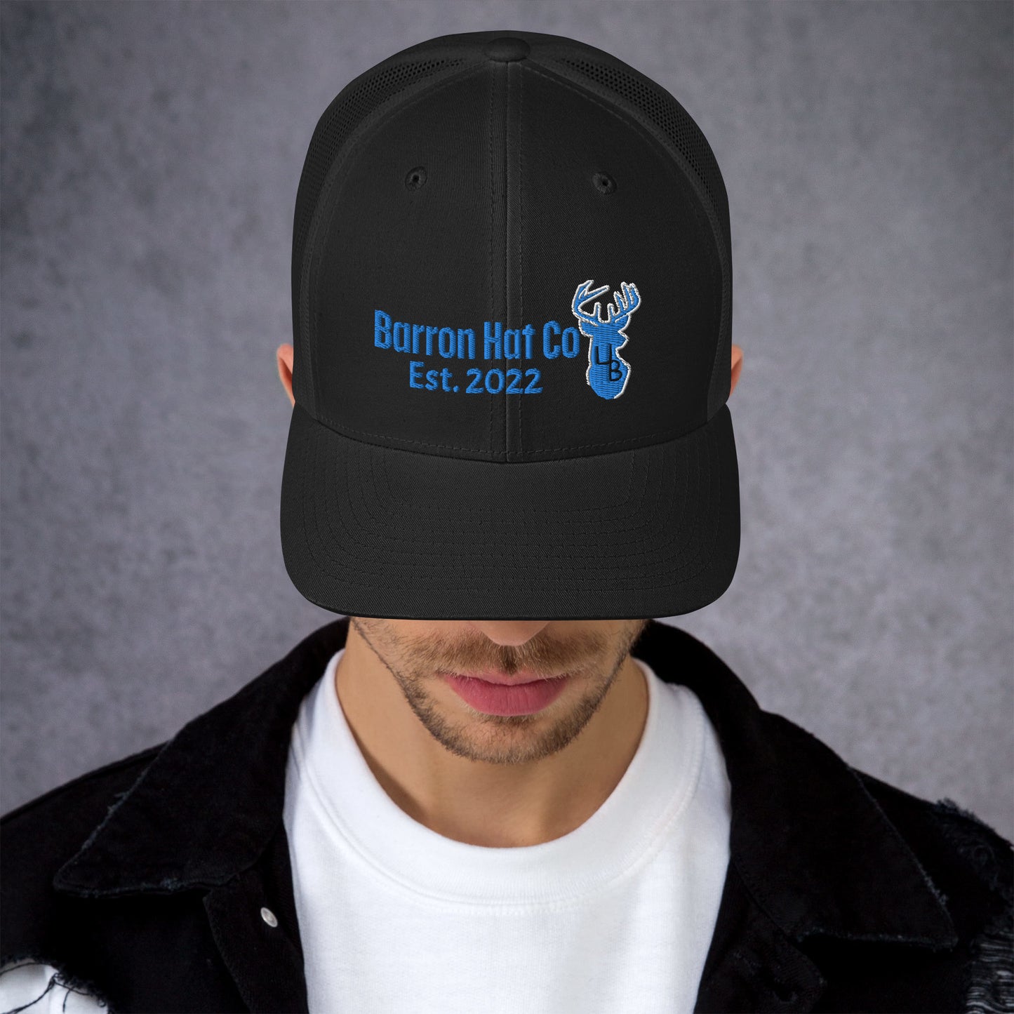 4B Turquoise Deer Trucker Hat