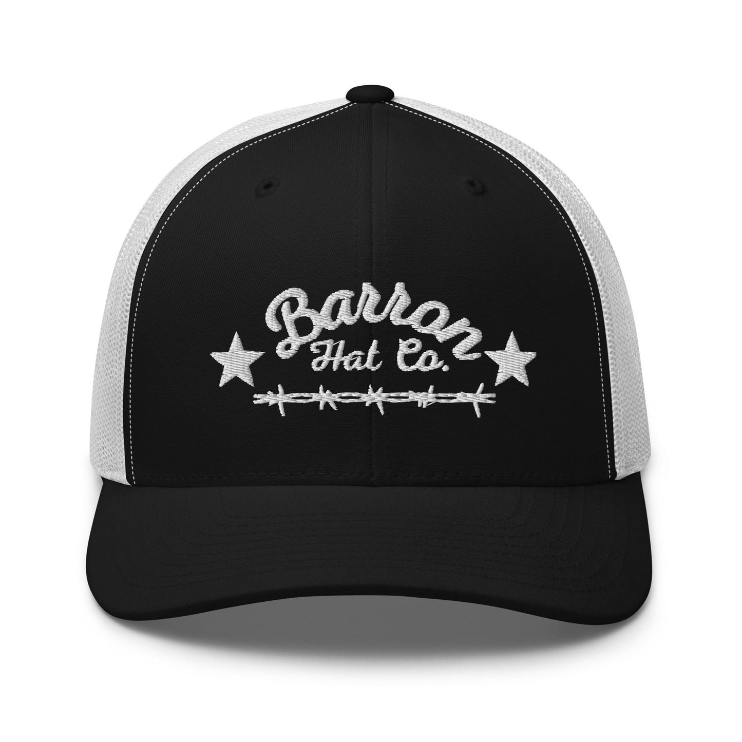 White Barbwire Trucker Hat