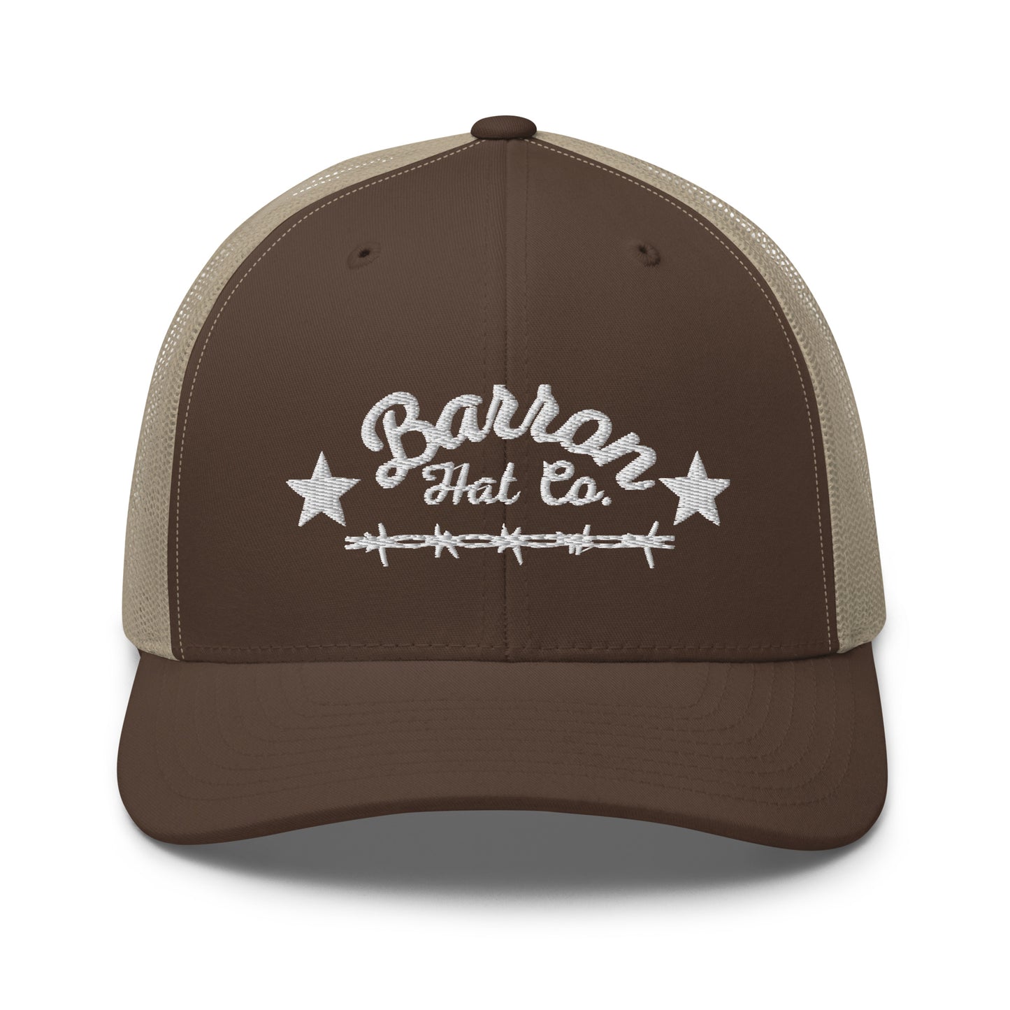 White Barbwire Trucker Hat