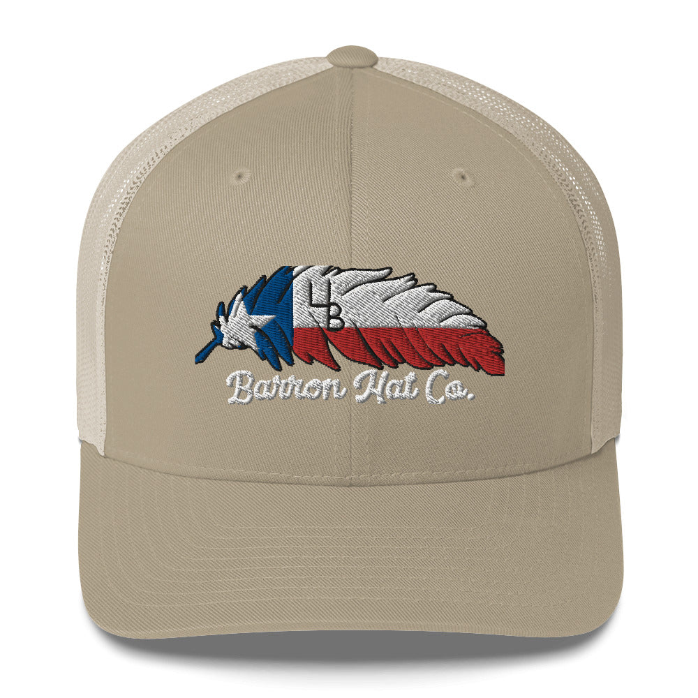 4B Texas Feather Trucker Hat