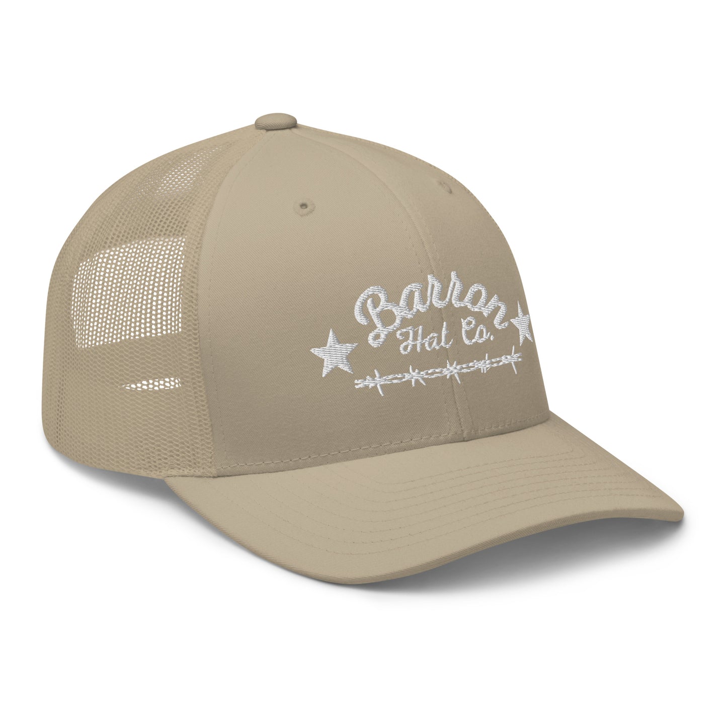 White Barbwire Trucker Hat