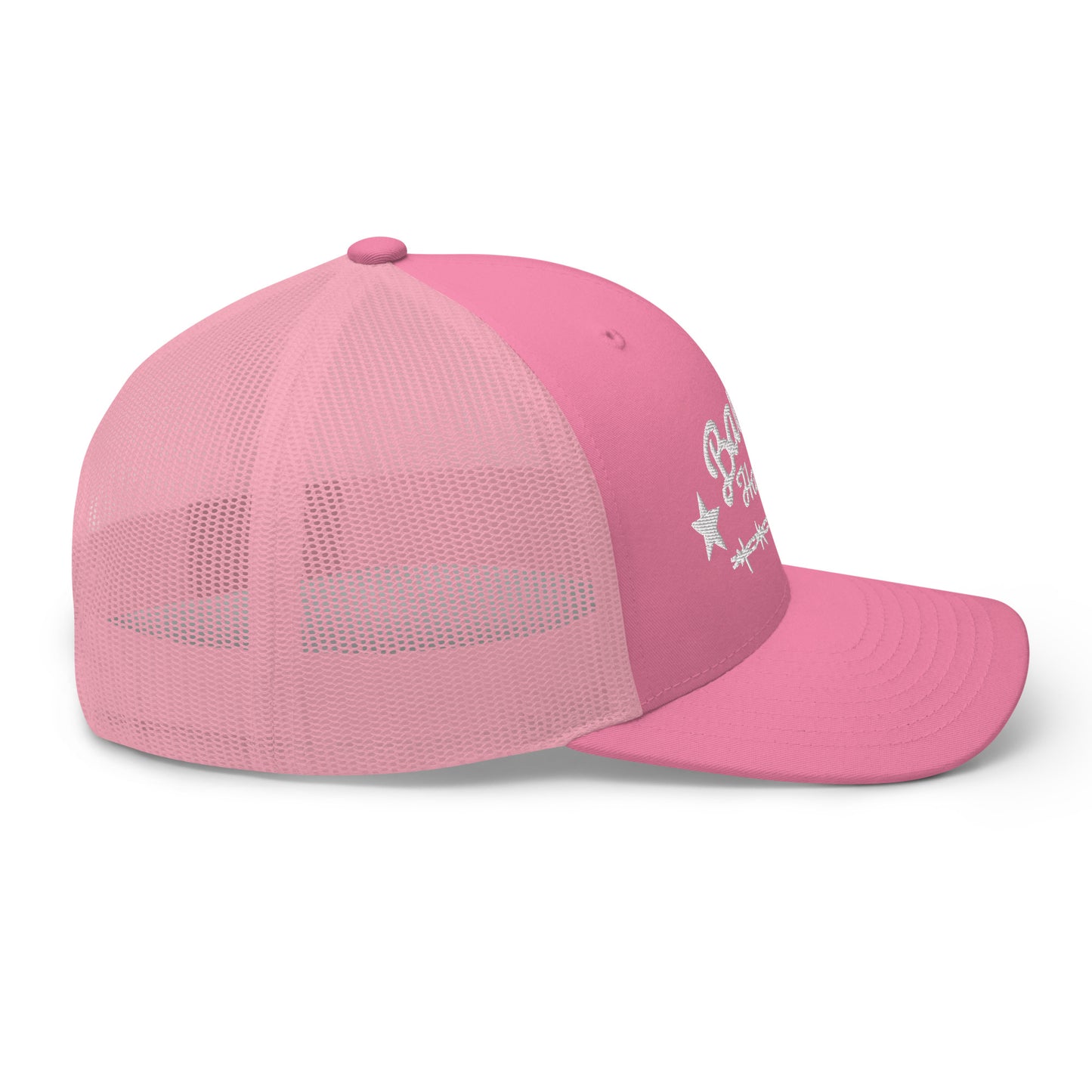 White Barbwire Trucker Hat