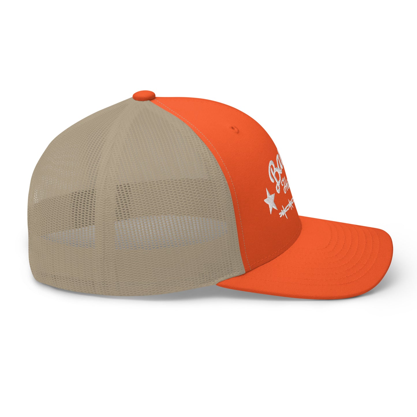 White Barbwire Trucker Hat