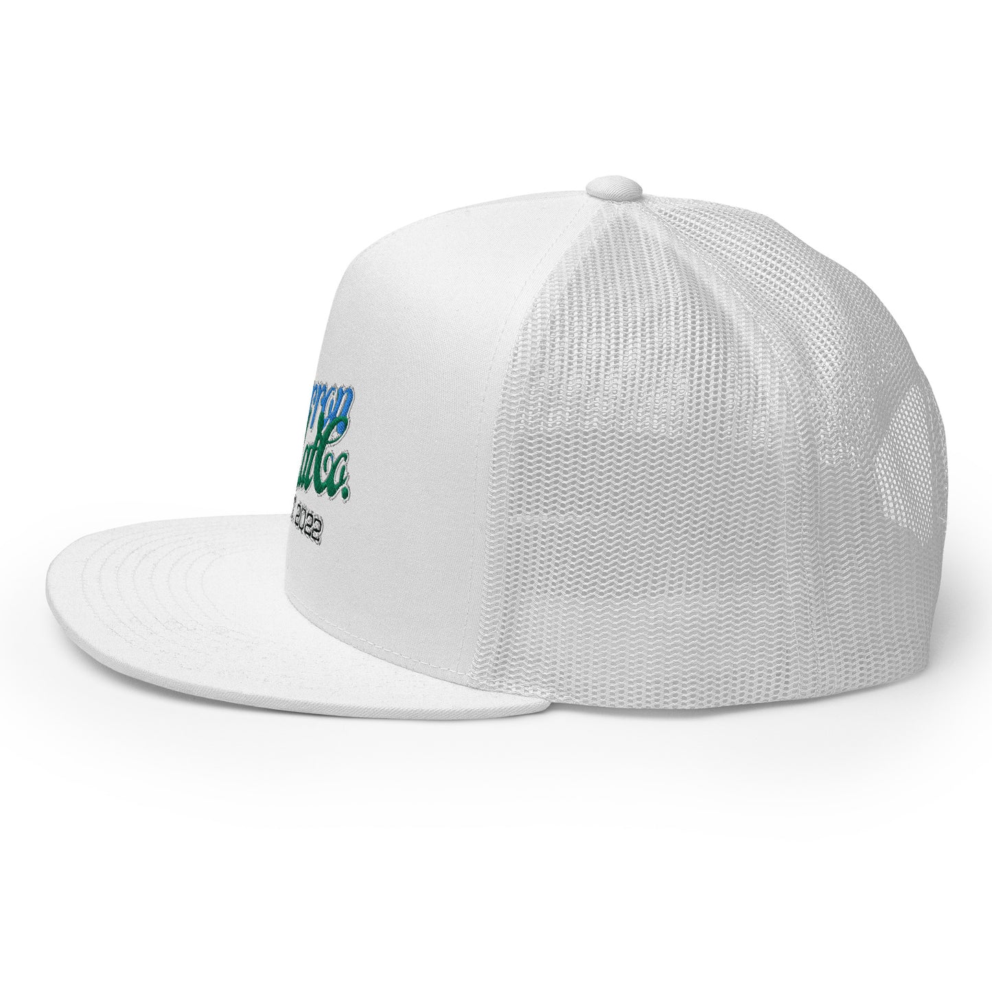 Beach Please Flat Bill Snap Back