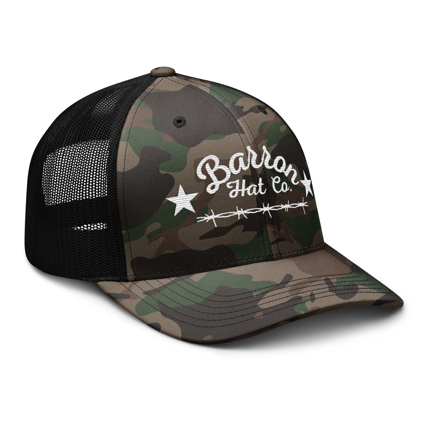 Barbwire Camouflage trucker hat