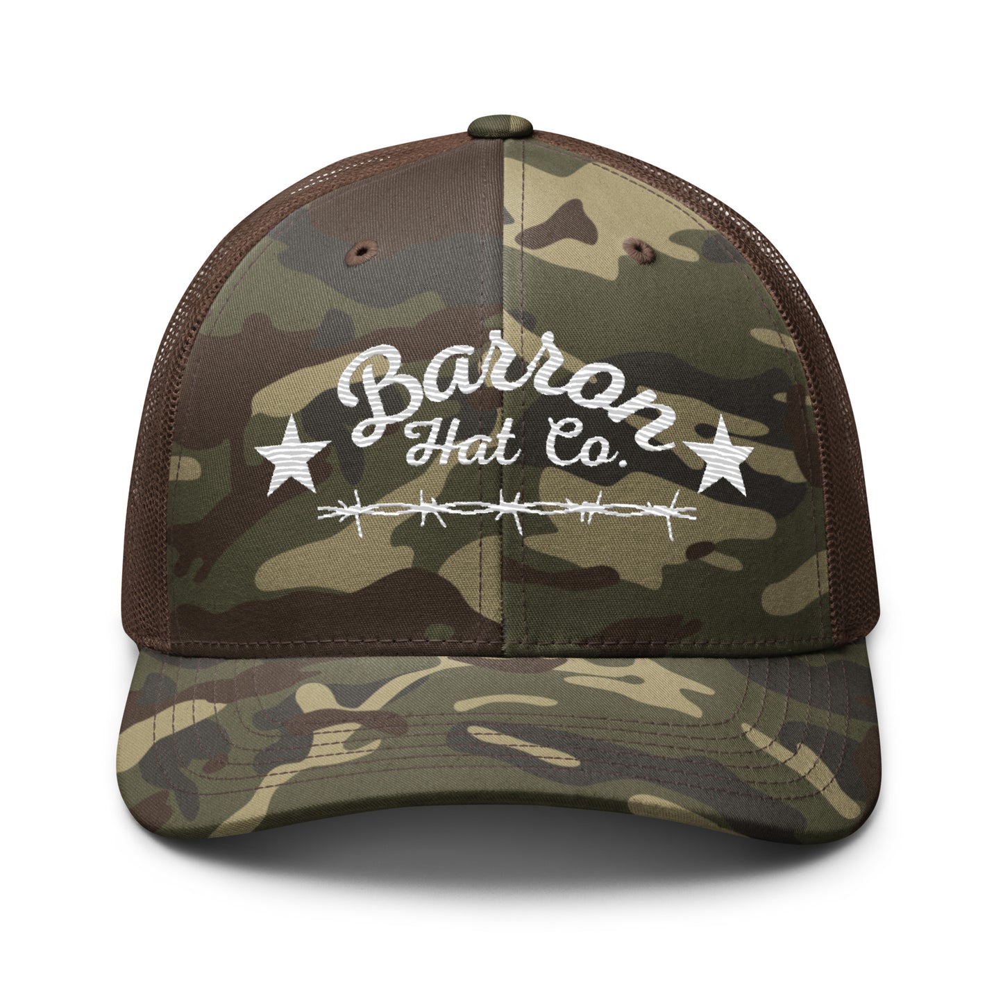 Barbwire Camouflage trucker hat