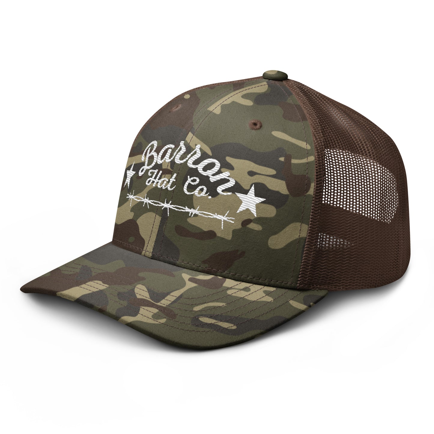 Barbwire Camouflage trucker hat