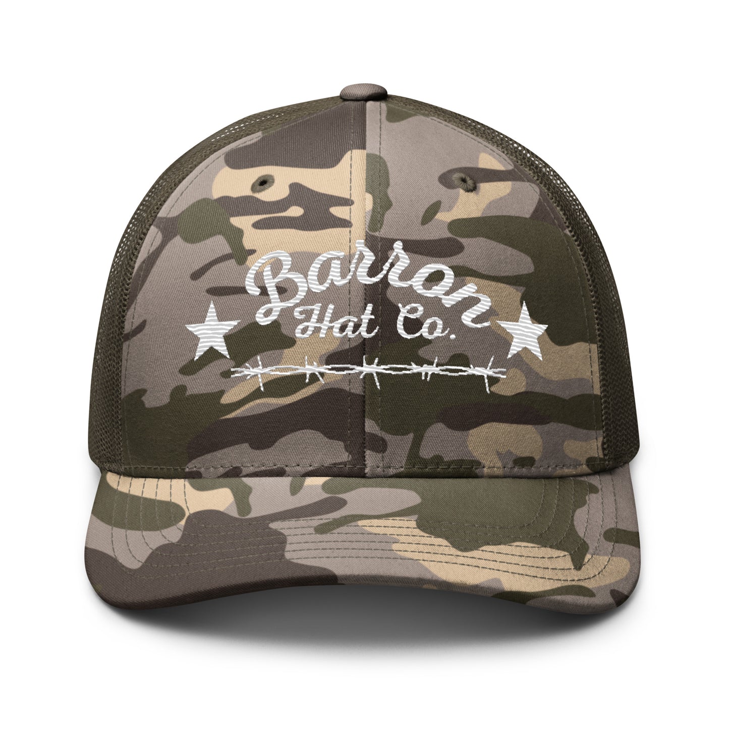 Barbwire Camouflage trucker hat