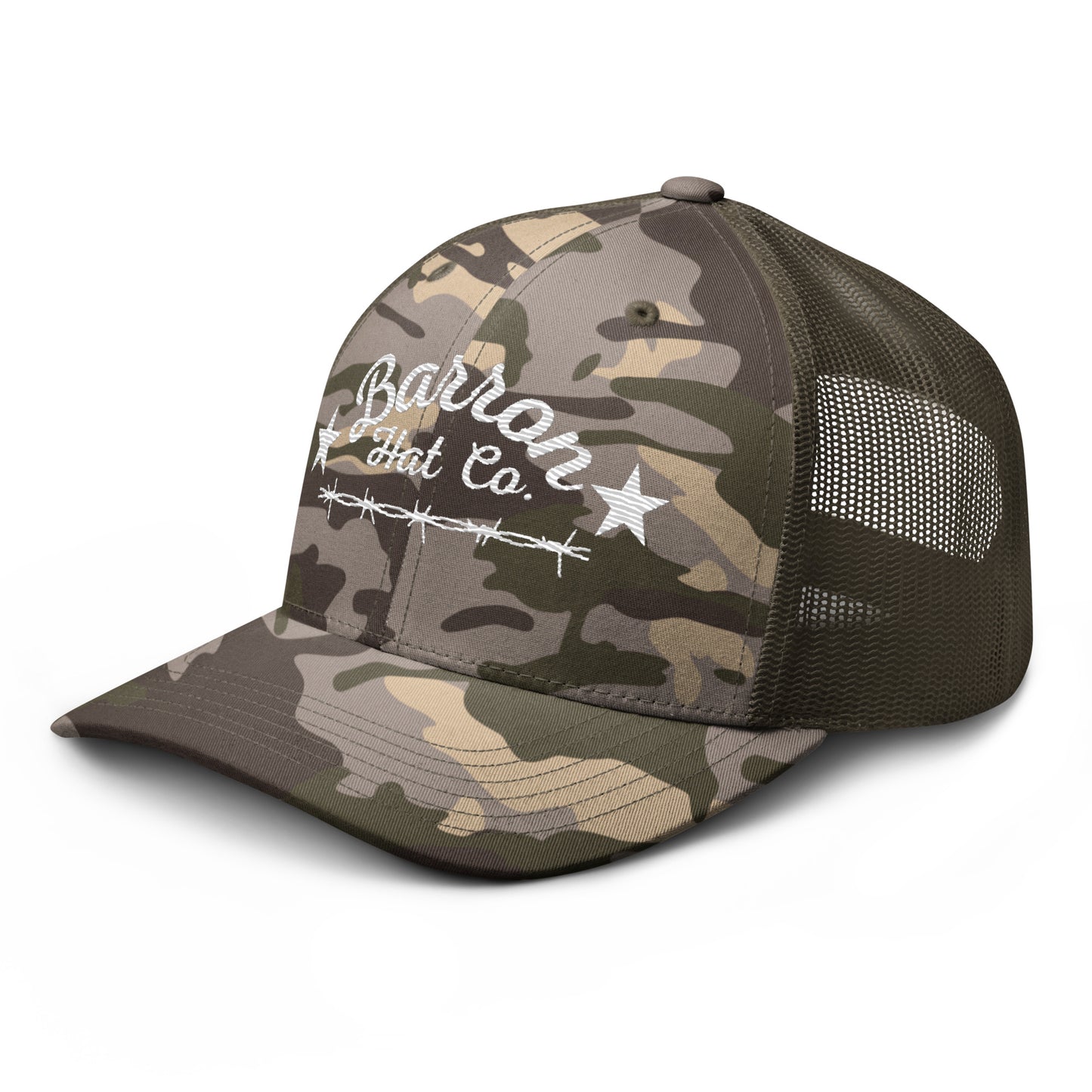 Barbwire Camouflage trucker hat