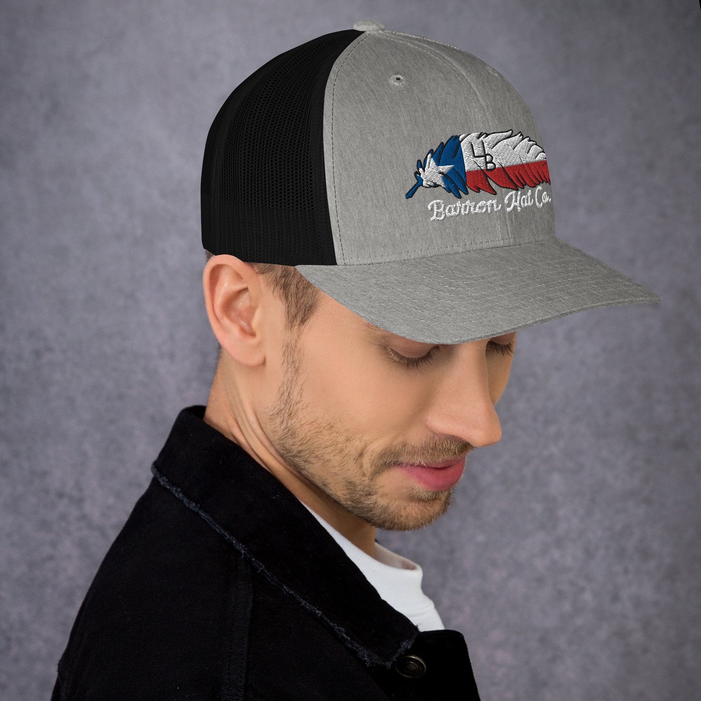 4B Texas Feather Trucker Hat