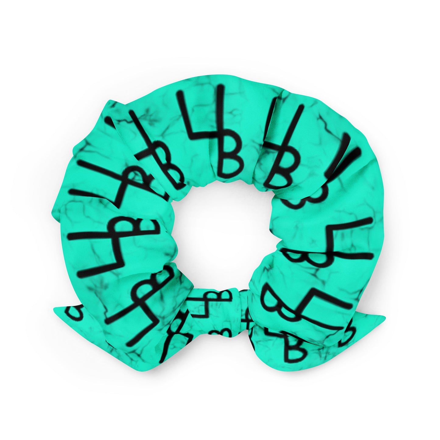 Turquoise 4B Scrunchie