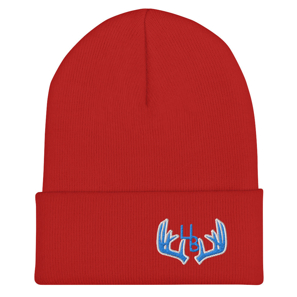 Turquoise Antlers Beanie