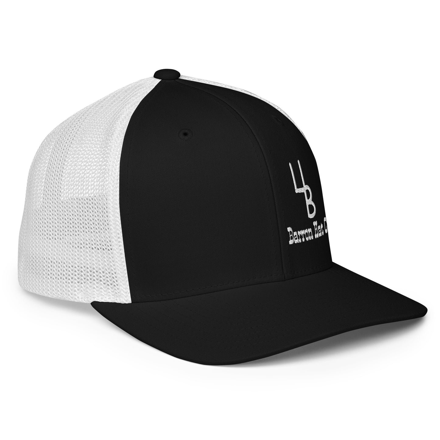 4B Logo Flexfit Mesh Trucker Hat