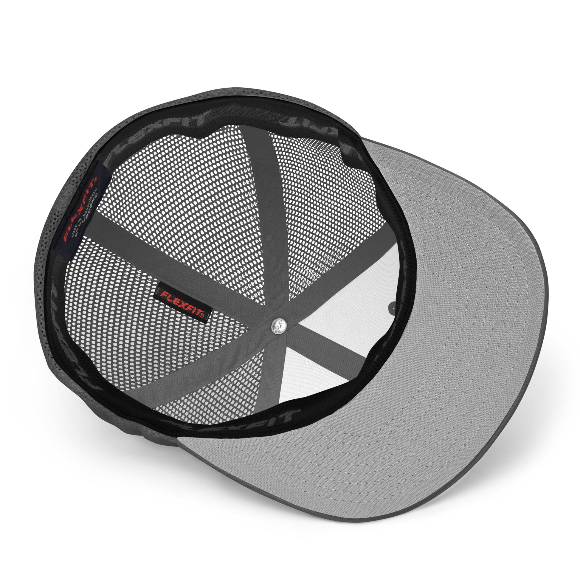 Red Retro Flexfit Mesh Trucker Hat – Barron Hat