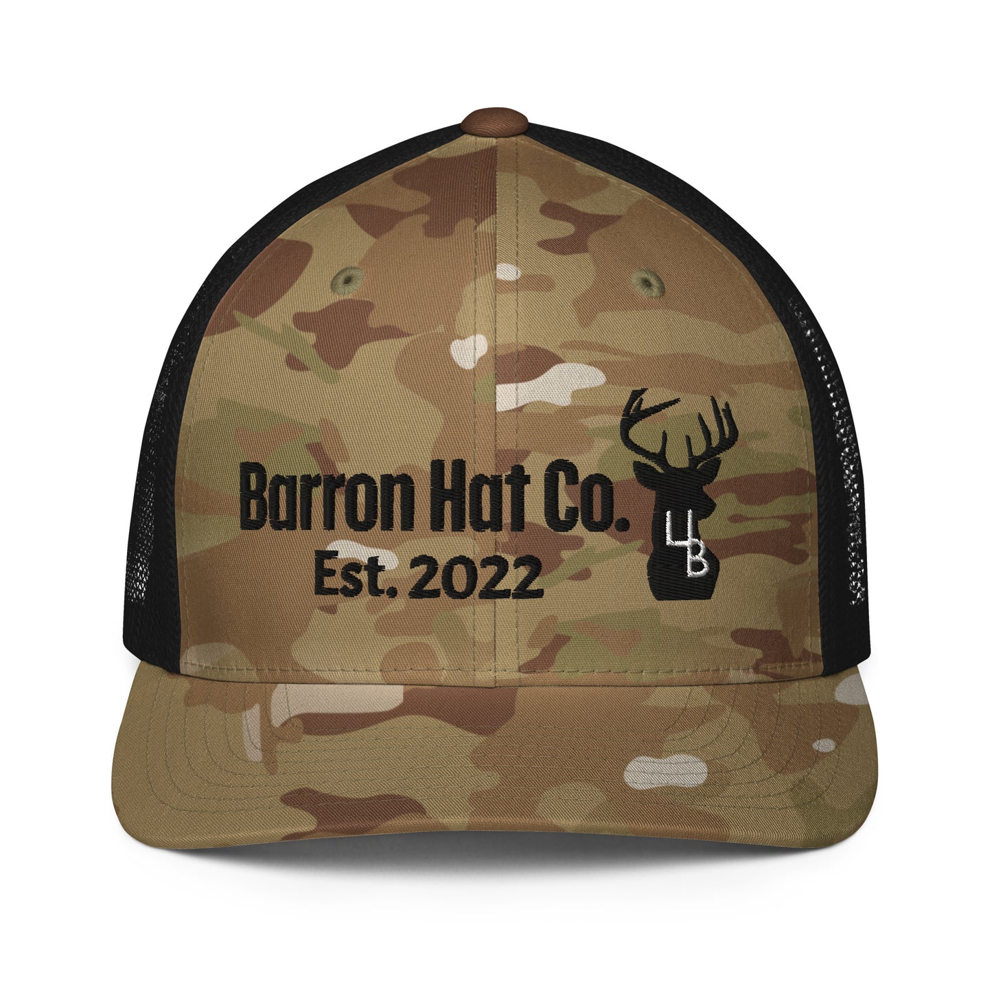 Camo Deer Flexfit Mesh Trucker Hat