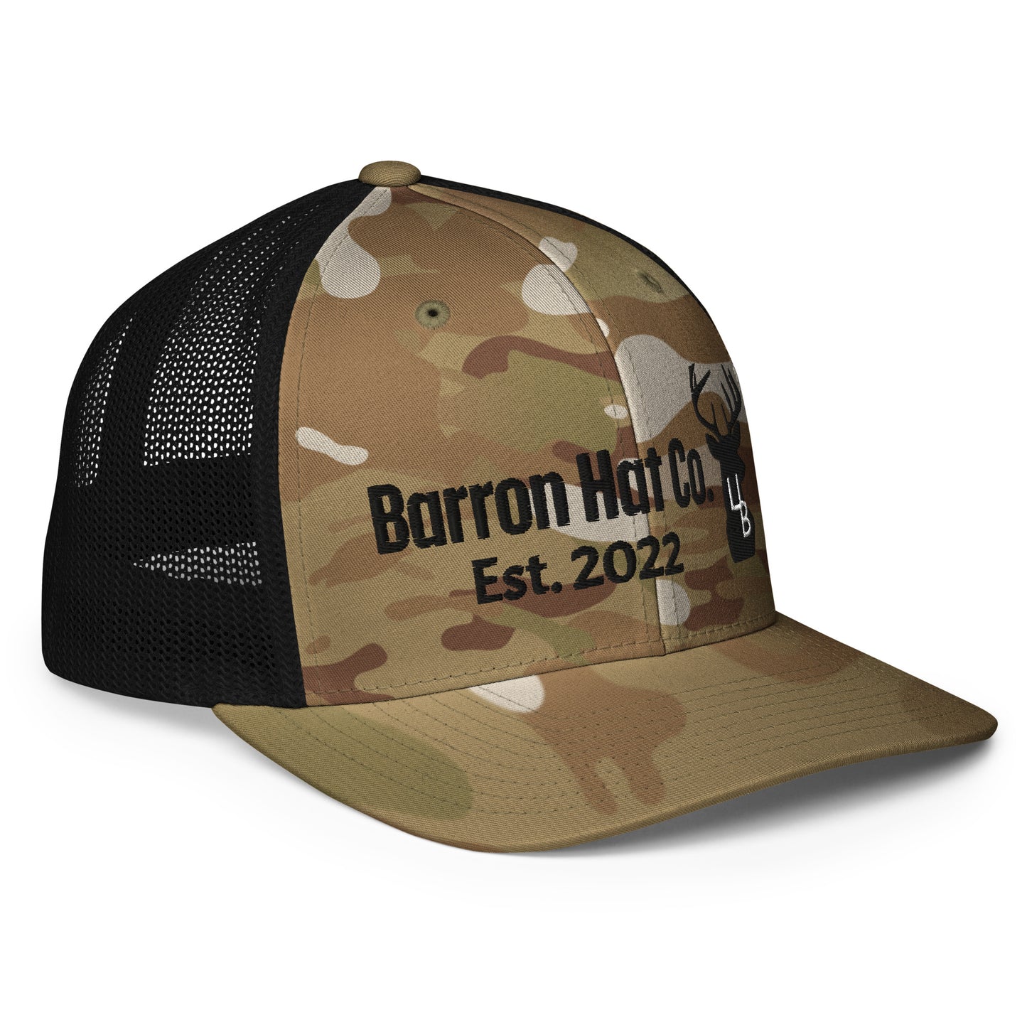 Camo Deer Flexfit Mesh Trucker Hat