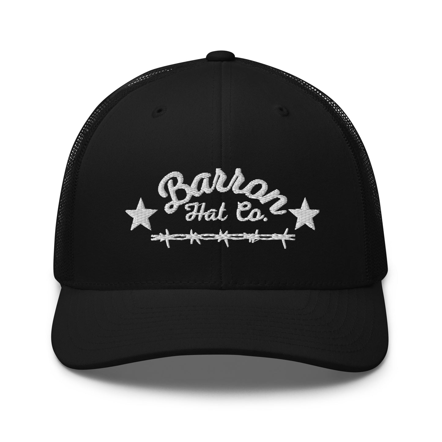 White Barbwire Trucker Hat