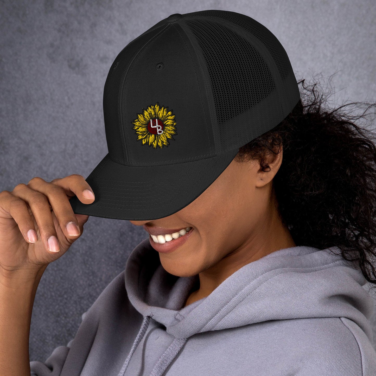 4B Sunflower Trucker Hat