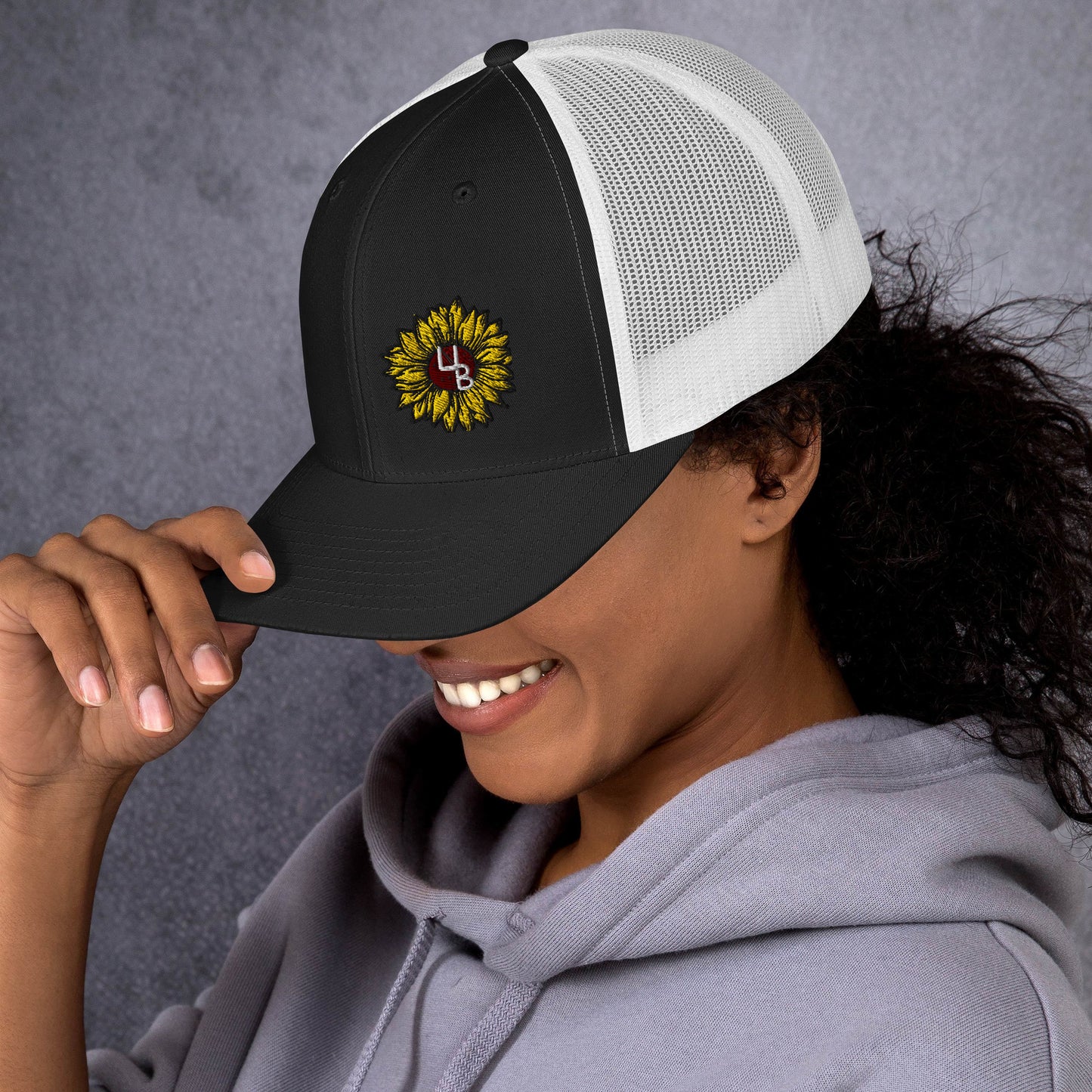 4B Sunflower Trucker Hat