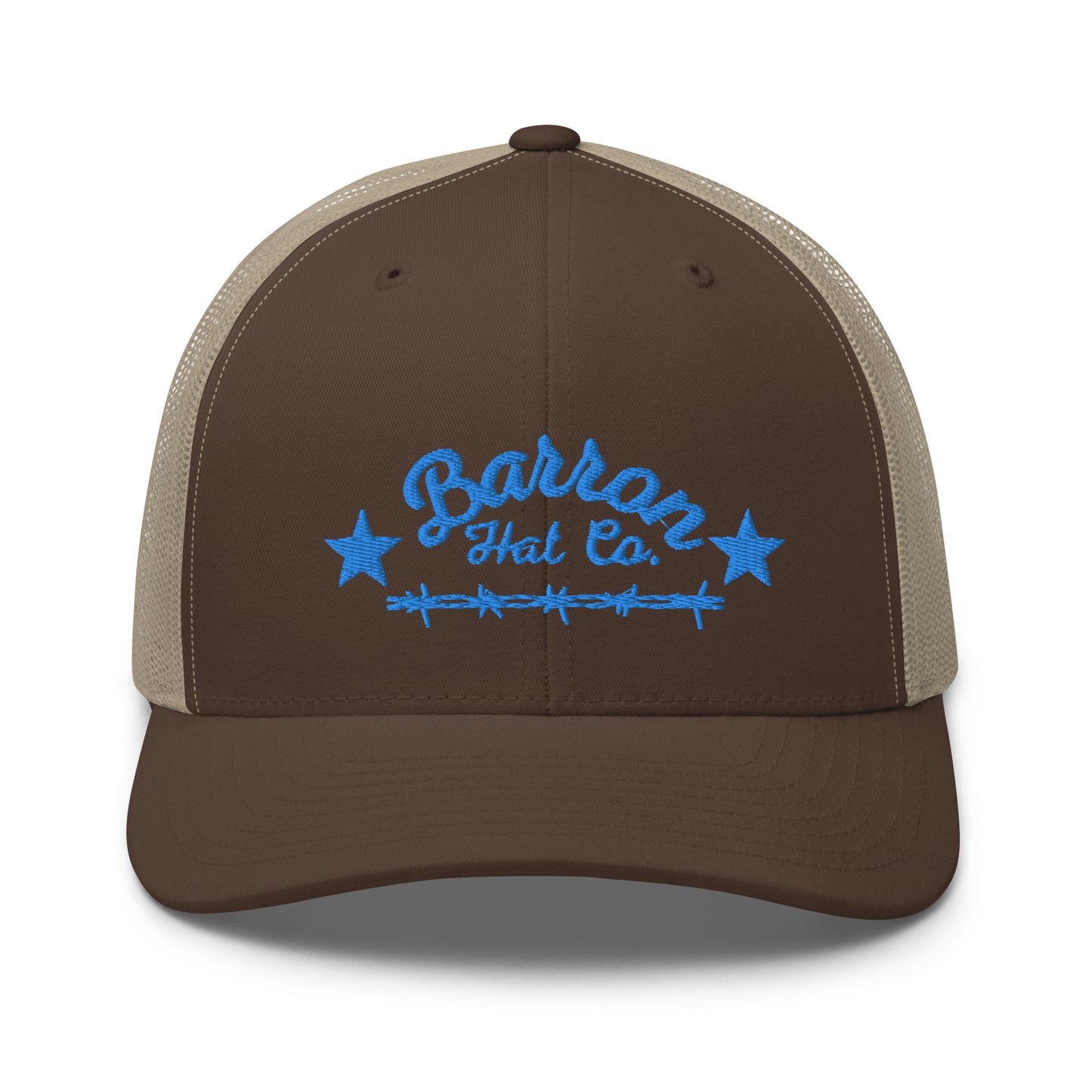 Turquoise Barbwire Trucker Hat