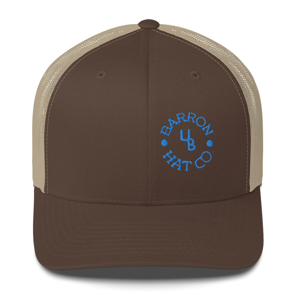 Turquoise Circle 4B Trucker Hat