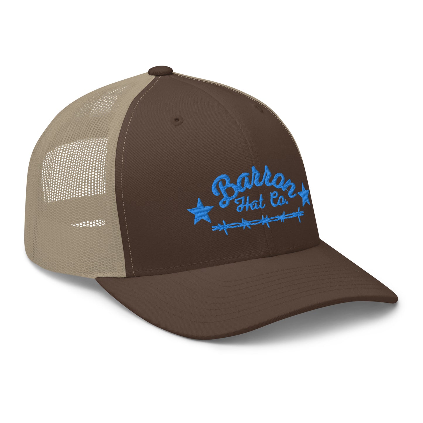 Turquoise Barbwire Trucker Hat