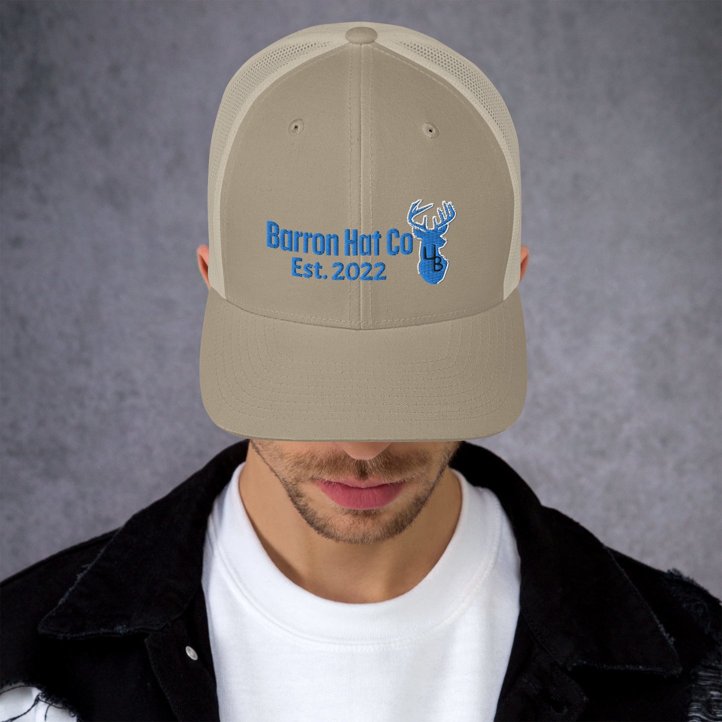 4B Turquoise Deer  Trucker Hat