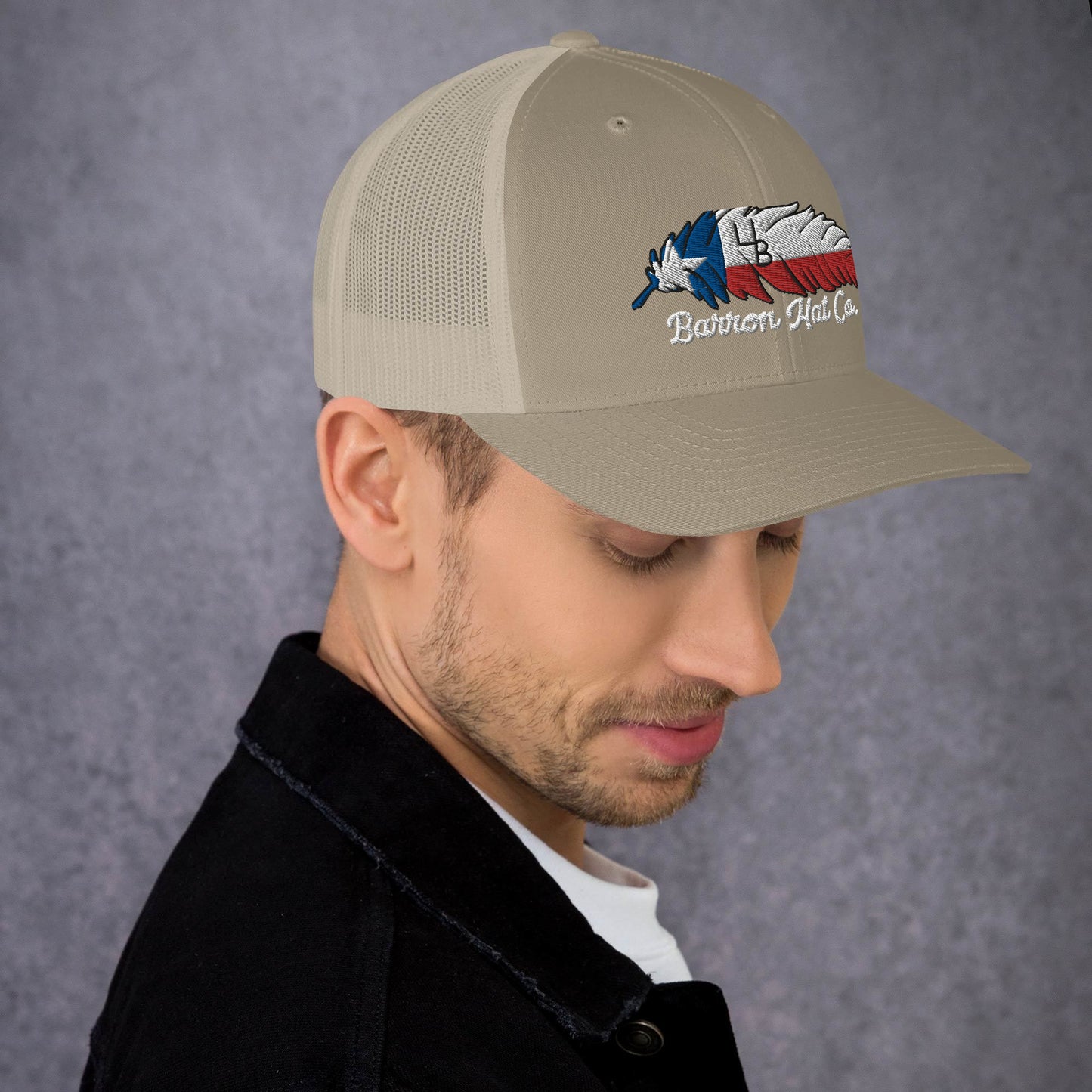 4B Texas Feather Trucker Hat