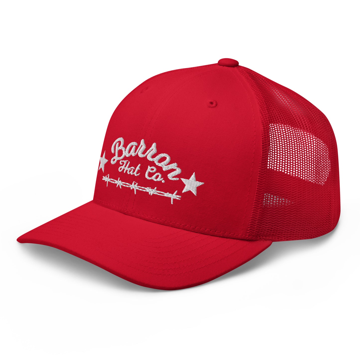 Red Barbwire Trucker Hat