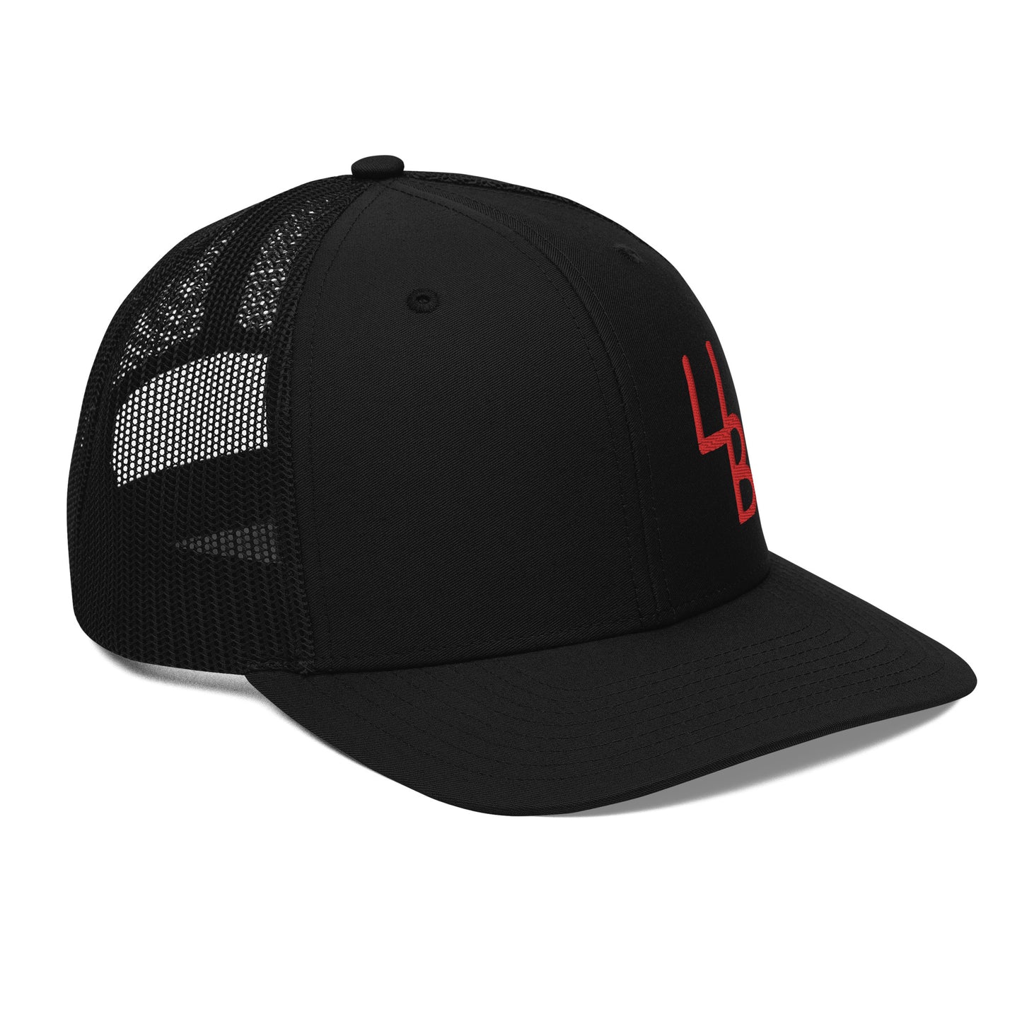 Black & Red Trucker Hat