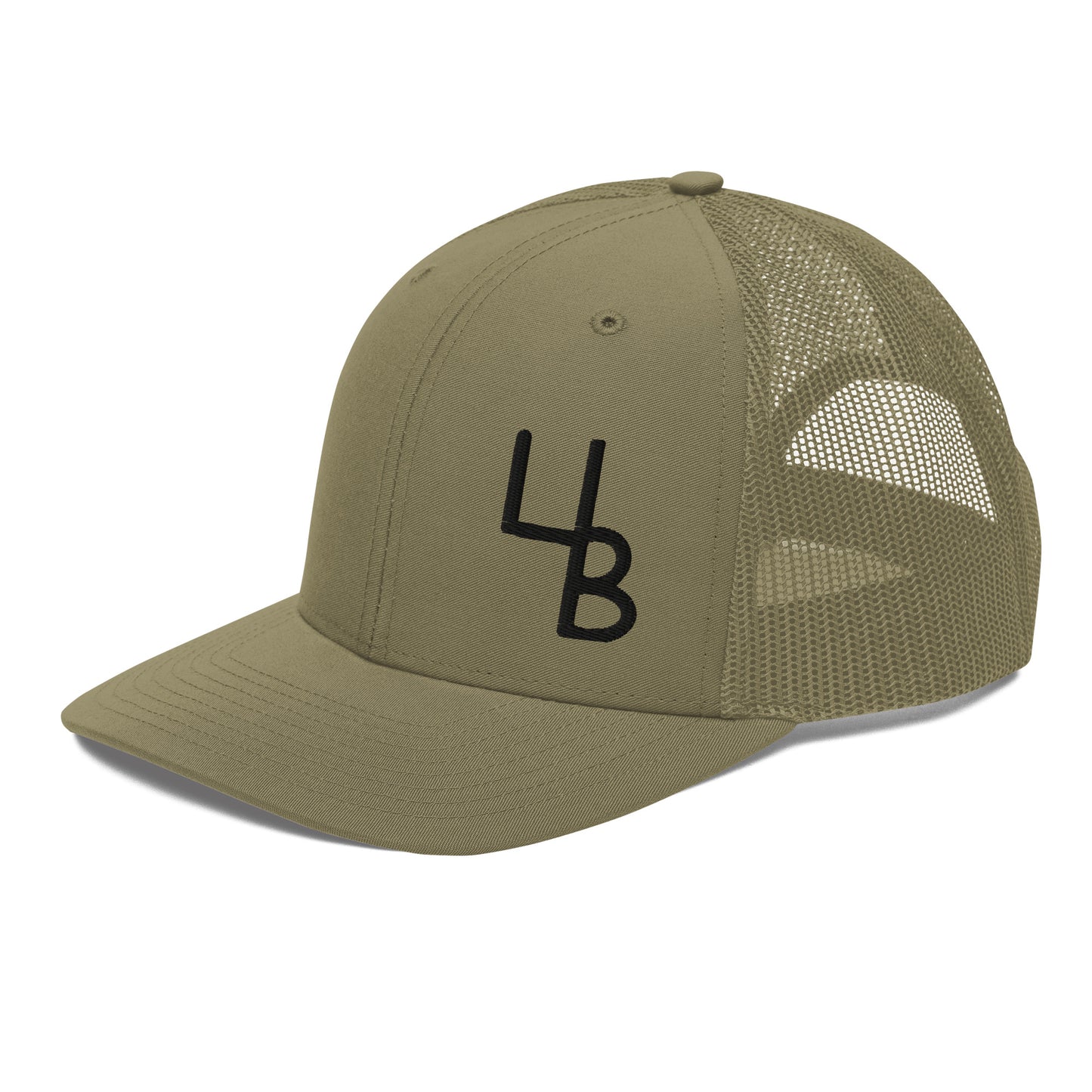 Khaki Side Logo Trucker Hat