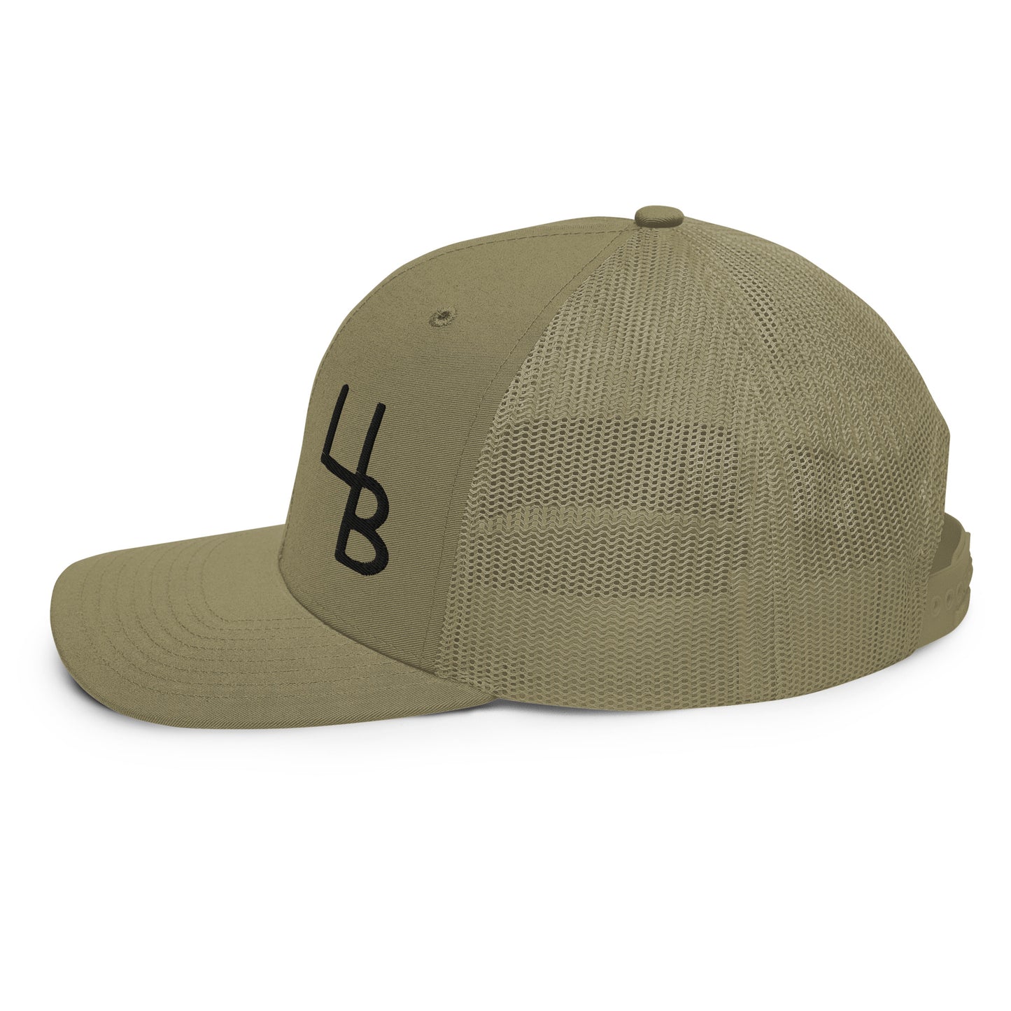 Khaki Side Logo Trucker Hat