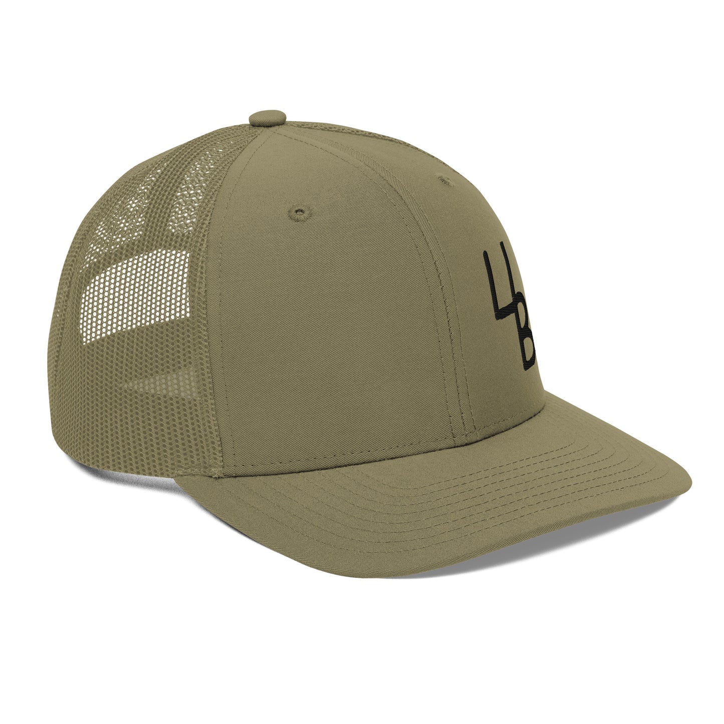 Khaki Side Logo Trucker Hat