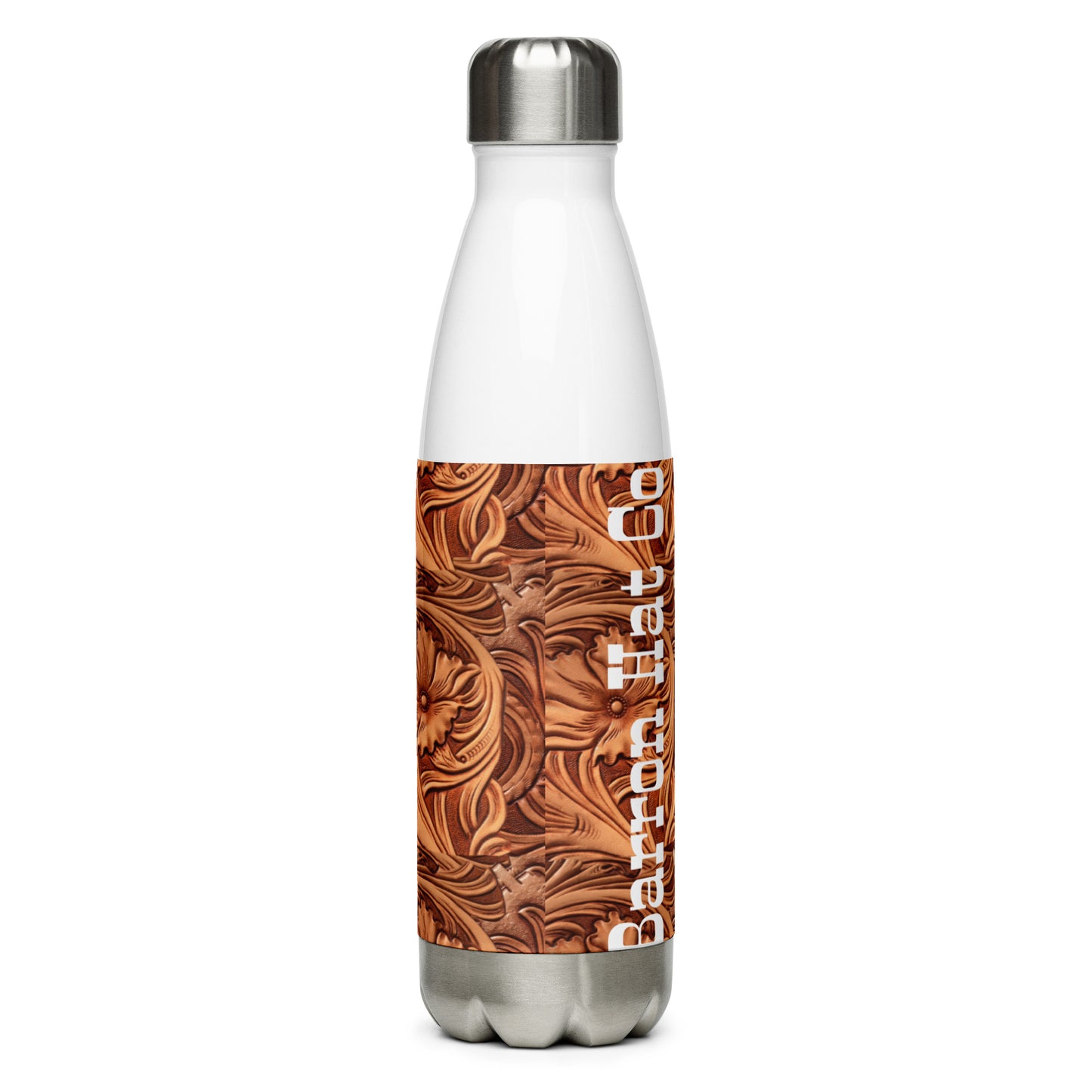 4B Leather Stainless Steel Water Bottle