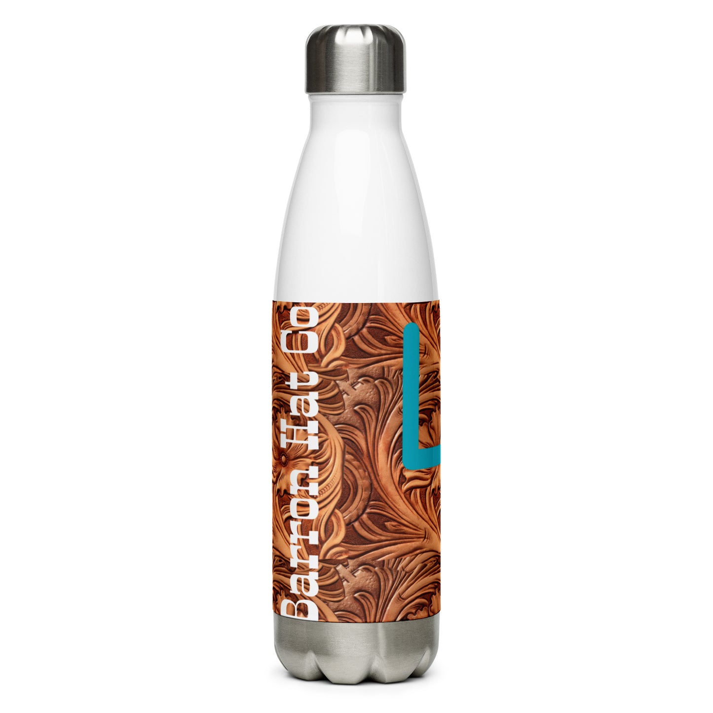 4B Leather Stainless Steel Water Bottle