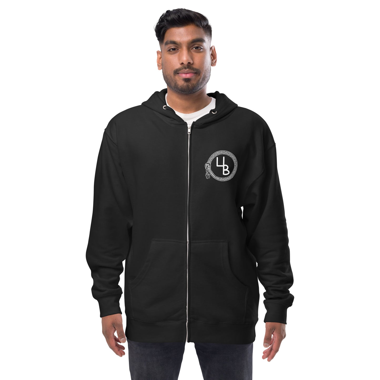 4B Lariat fleece zip up hoodie