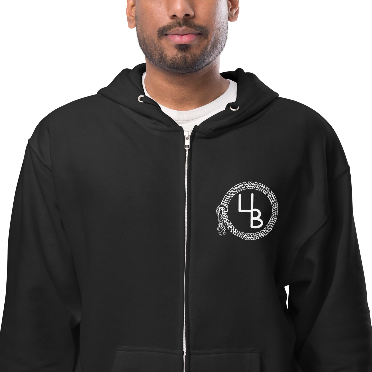 4B Lariat fleece zip up hoodie